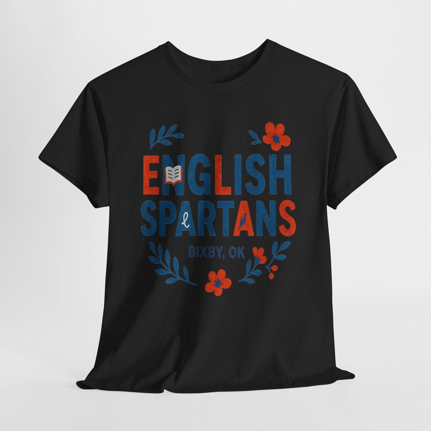 English Floral Spartan Gildan Tee