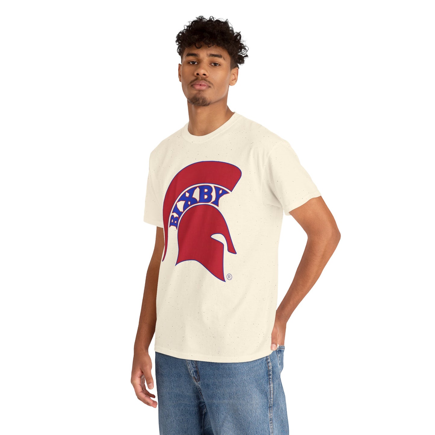Spartan Red Logo Gildan Tee