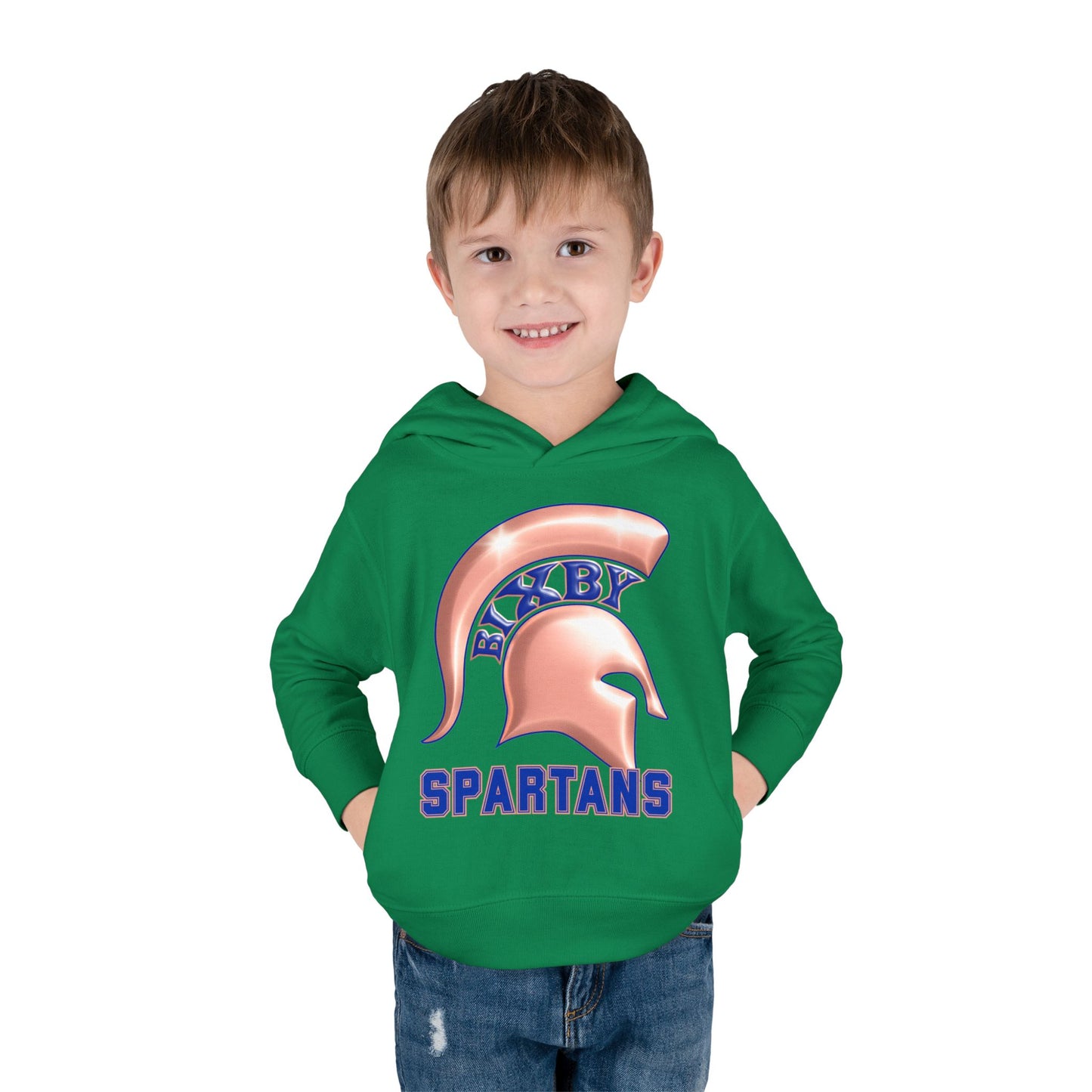Bixby Spartans Metallic Rose Gold Toddler Rabbit Skins Hoodie