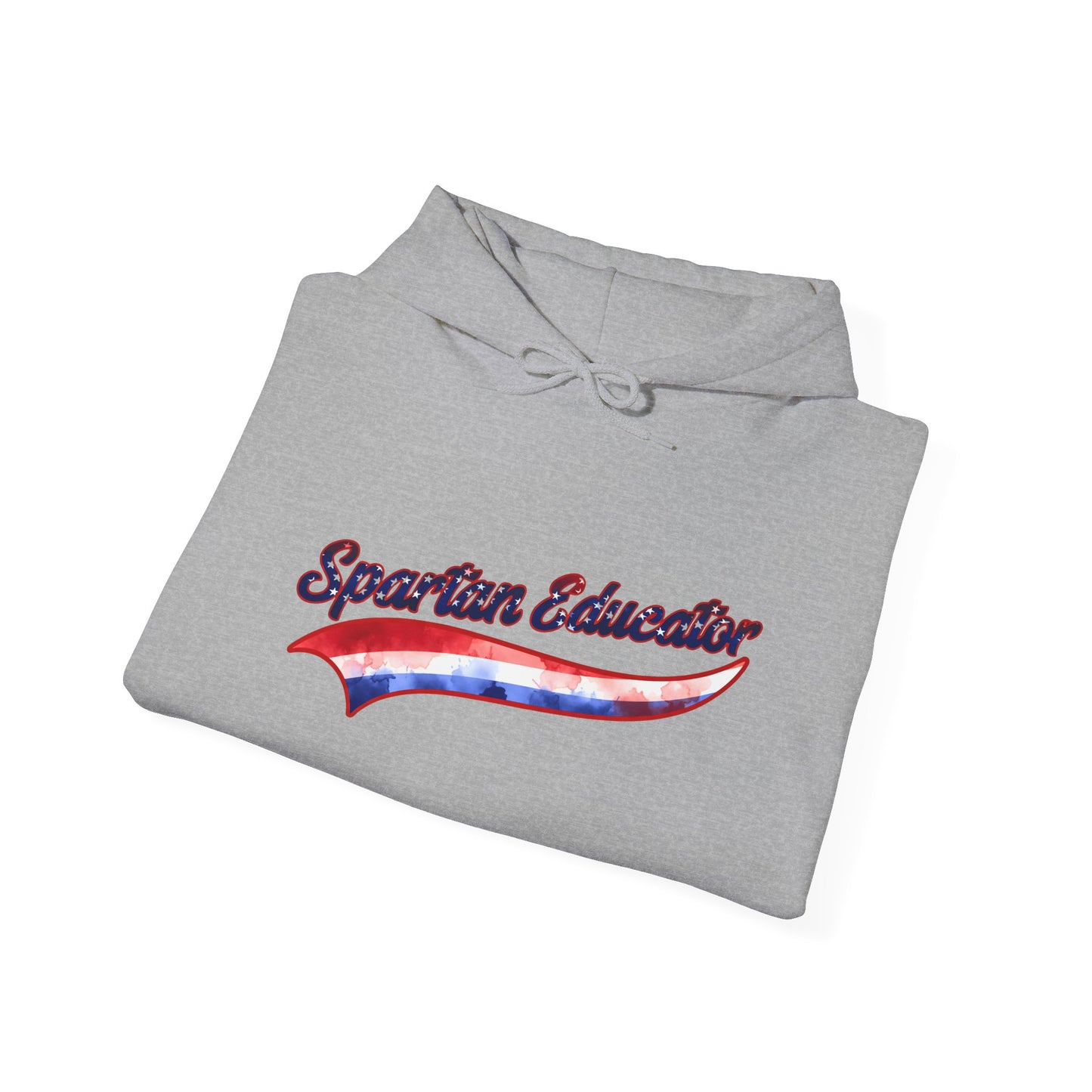 Spartan Educator Patriotic Design Gildan Hoodie