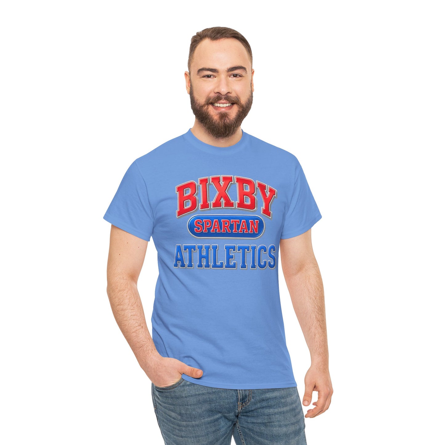 Bixby Spartan Athletics Metallic Gildan Tee