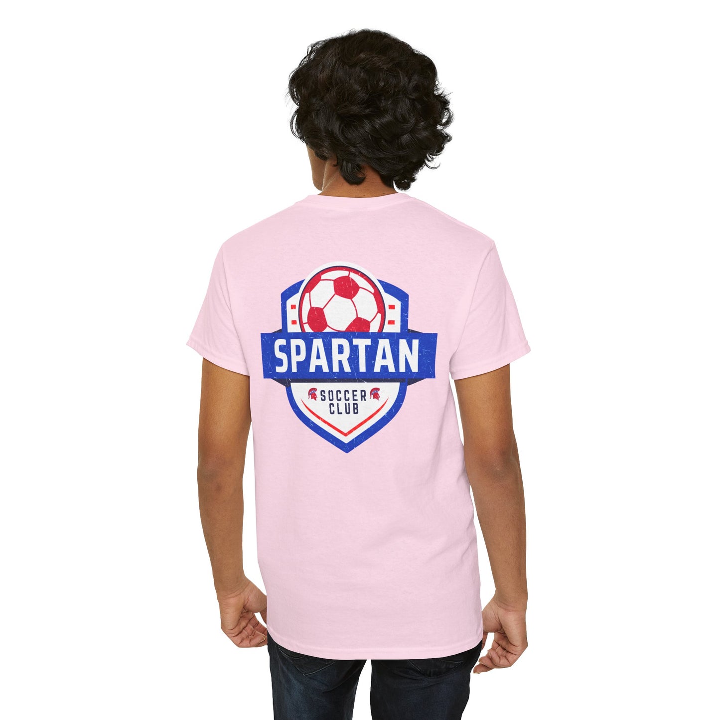 Spartan Soccer Club Distressed Crest Gildan Tee