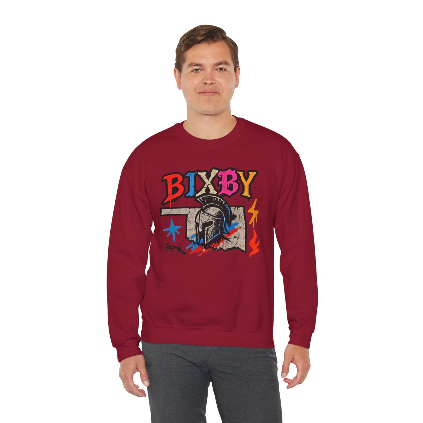 Bixby Spartan Oklahoma Chaos Gildan Sweatshirt