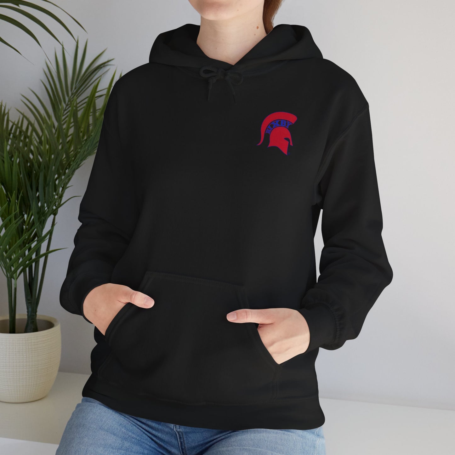 Spartan Red Logo Gildan Hoodie
