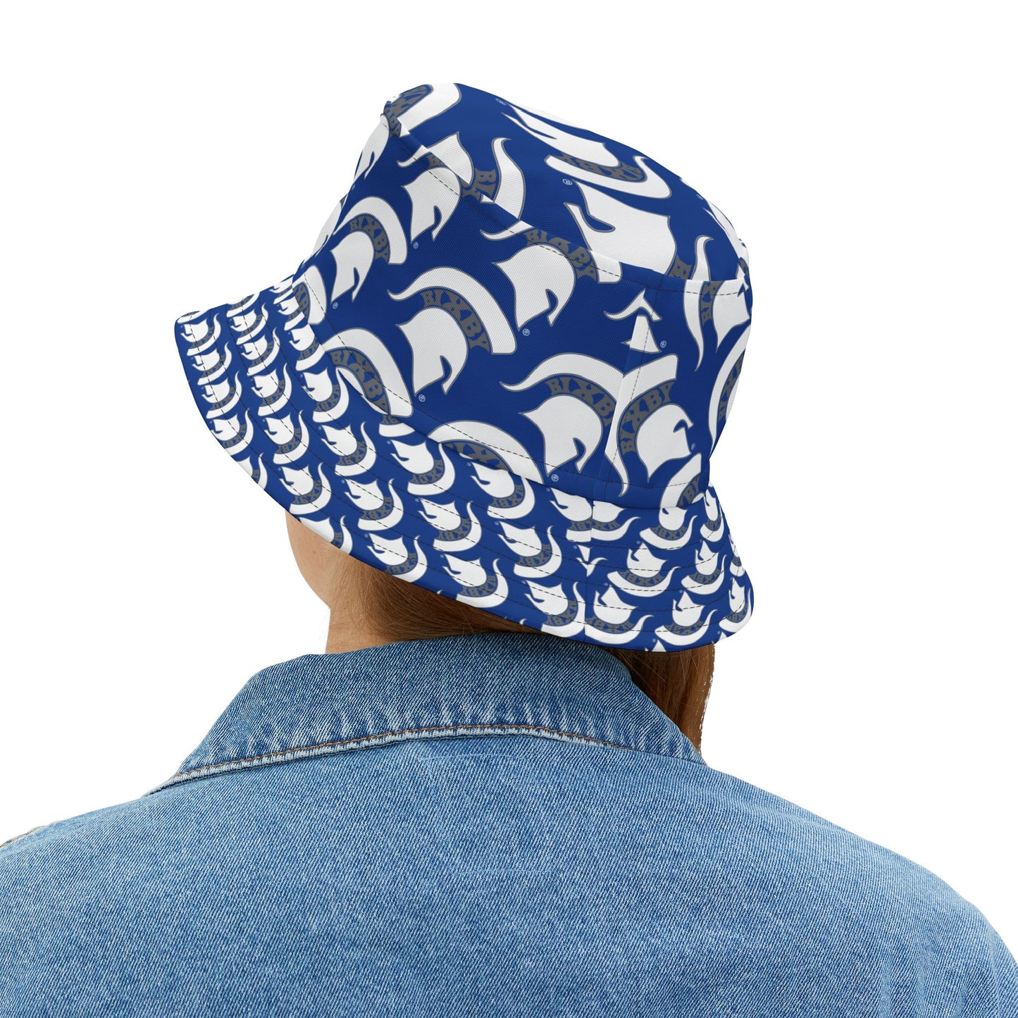 Spartan White Logo Bucket Hat