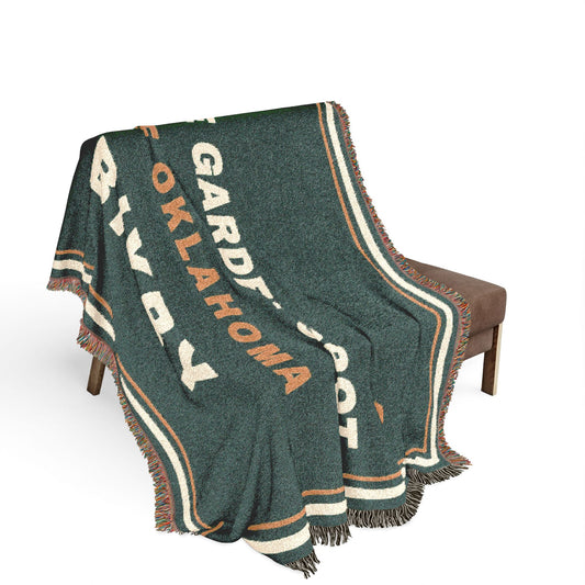 Garden Spot of Oklahoma Woven Throw Blanket