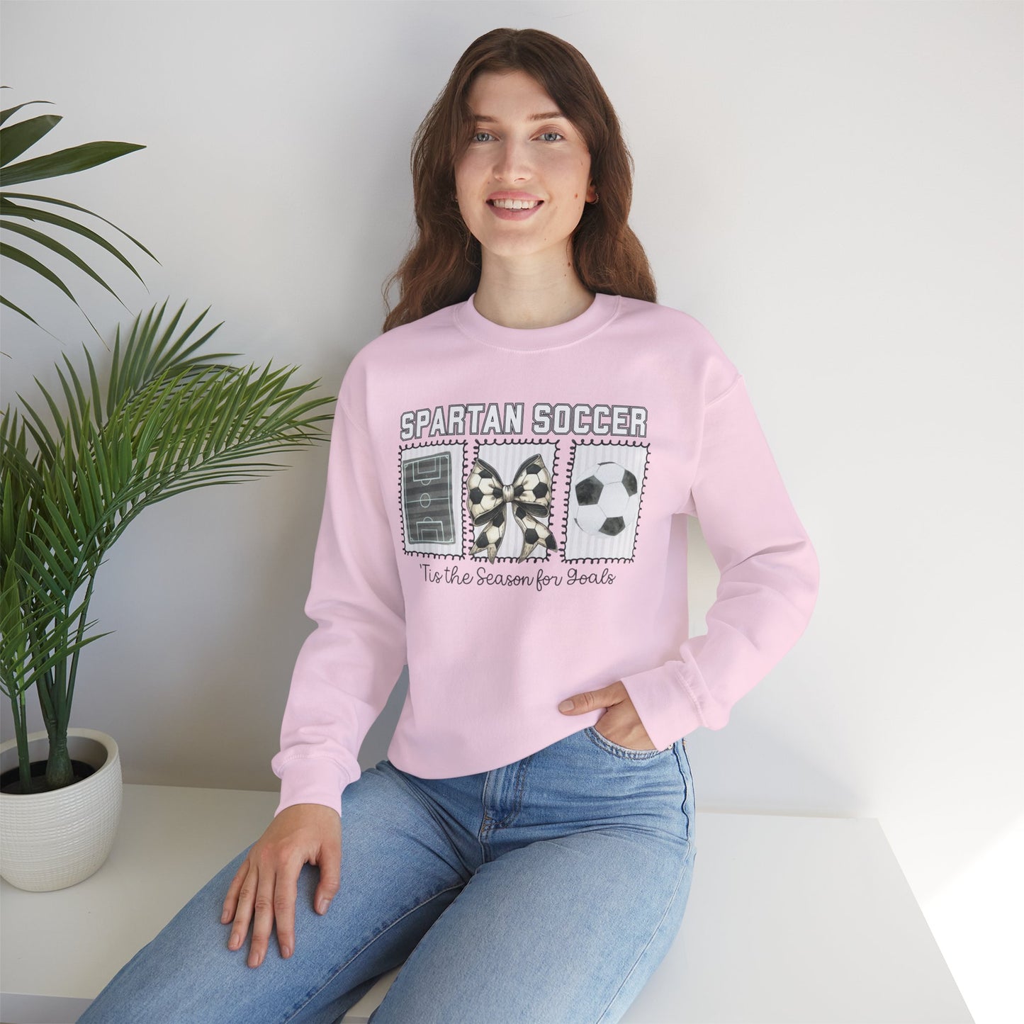 Spartan Tis The Season For Goals Gildan Sweatshirt