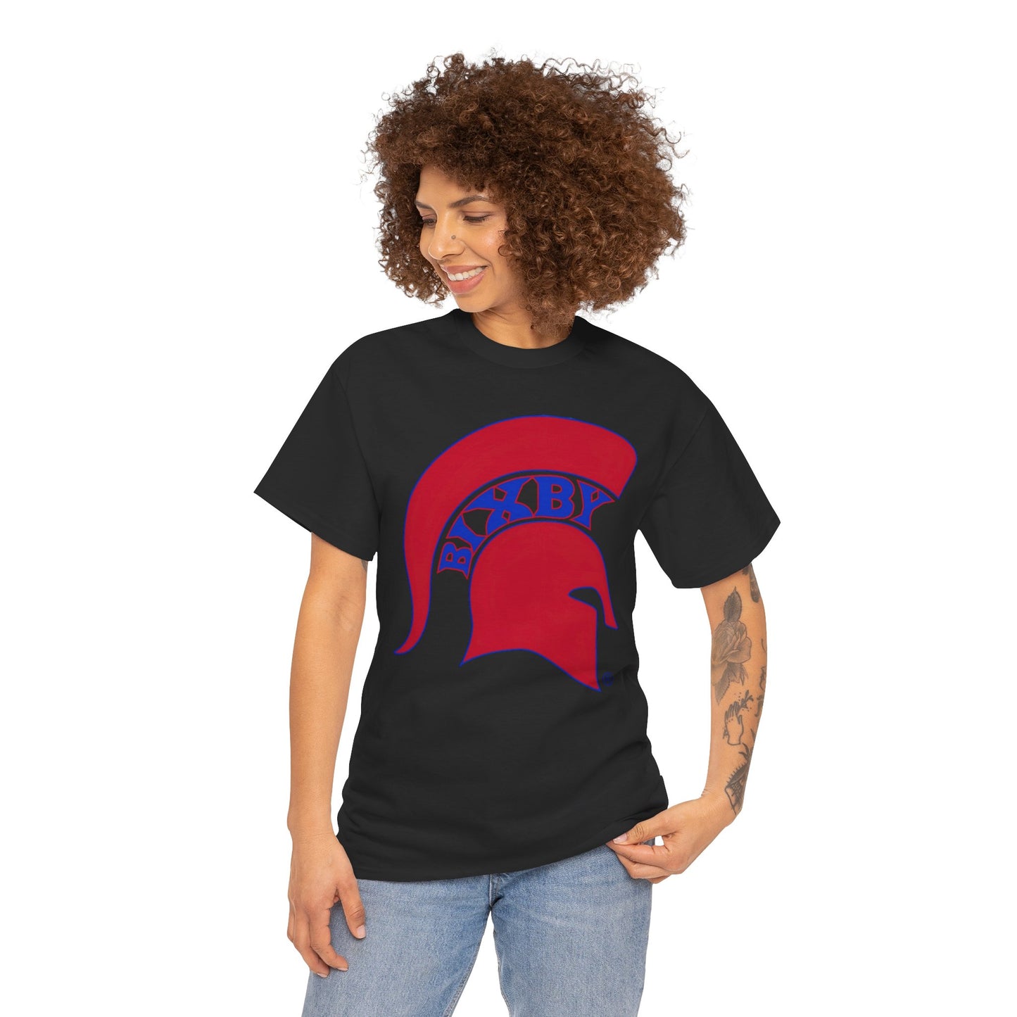 Spartan Red Logo Gildan Tee