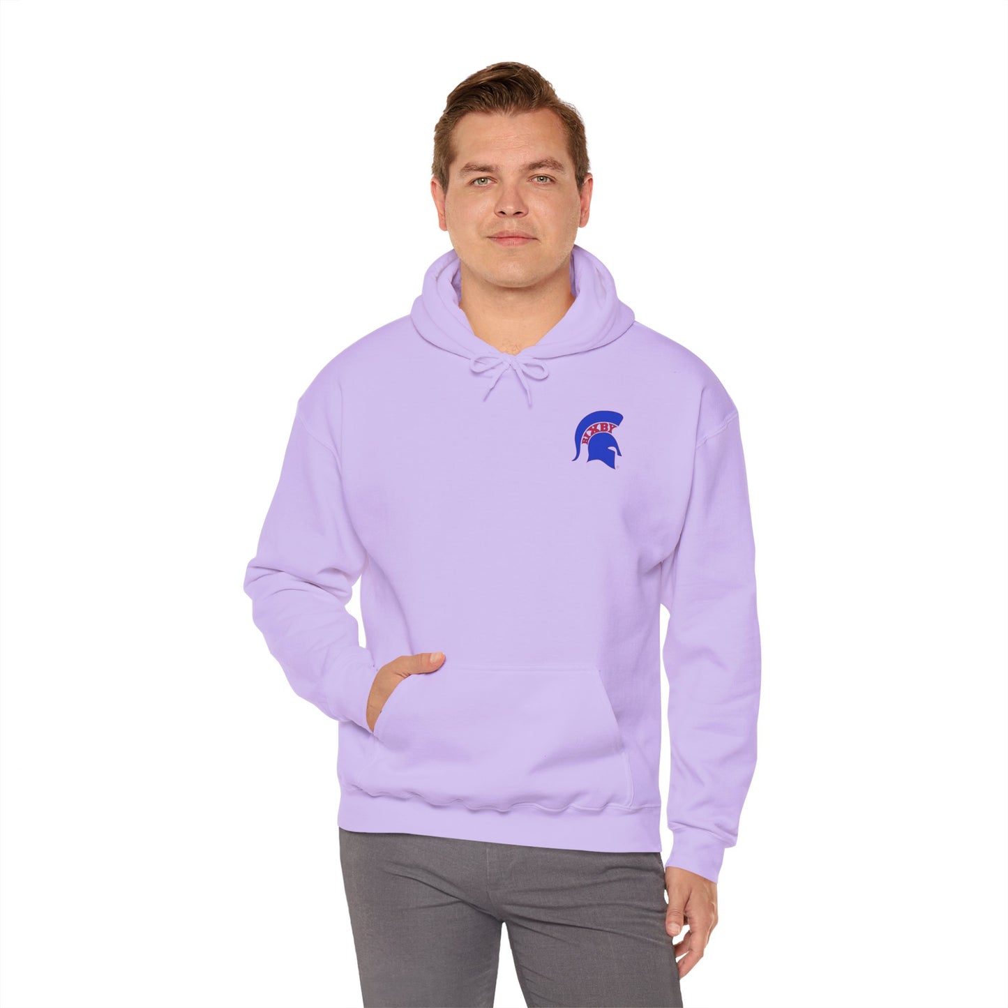 Spartan Blue Logo Gildan Hoodie