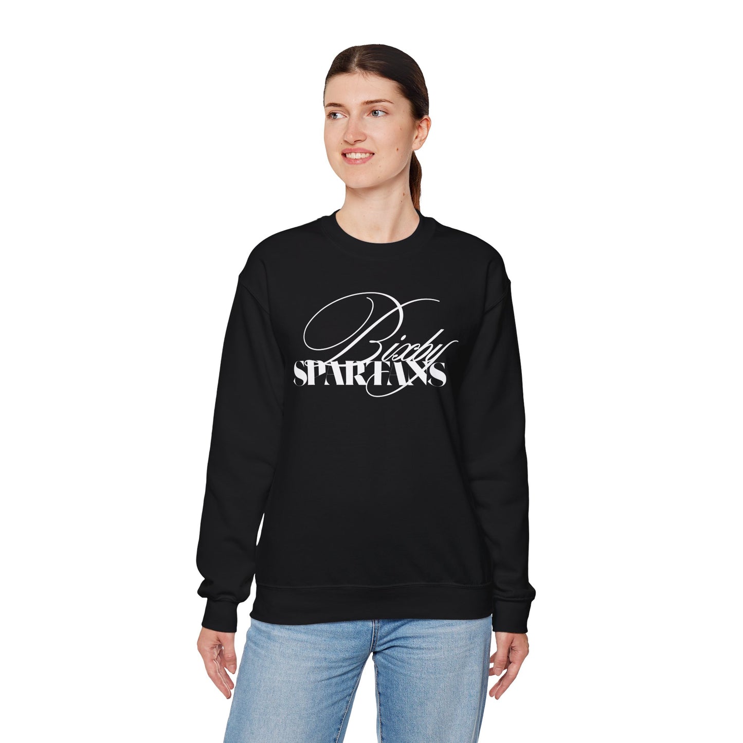 Bixby Spartans Cursive Gildan Sweatshirt