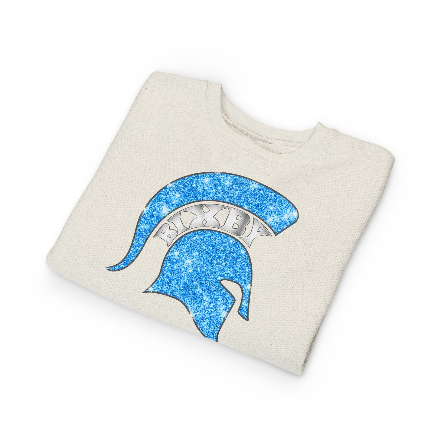 Bixby Spartans Blue Bling Toddler Rabbit Skins Sweatshirt