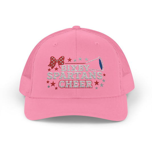 Bixby Spartans Cheer Embroidered Trucker Snapback