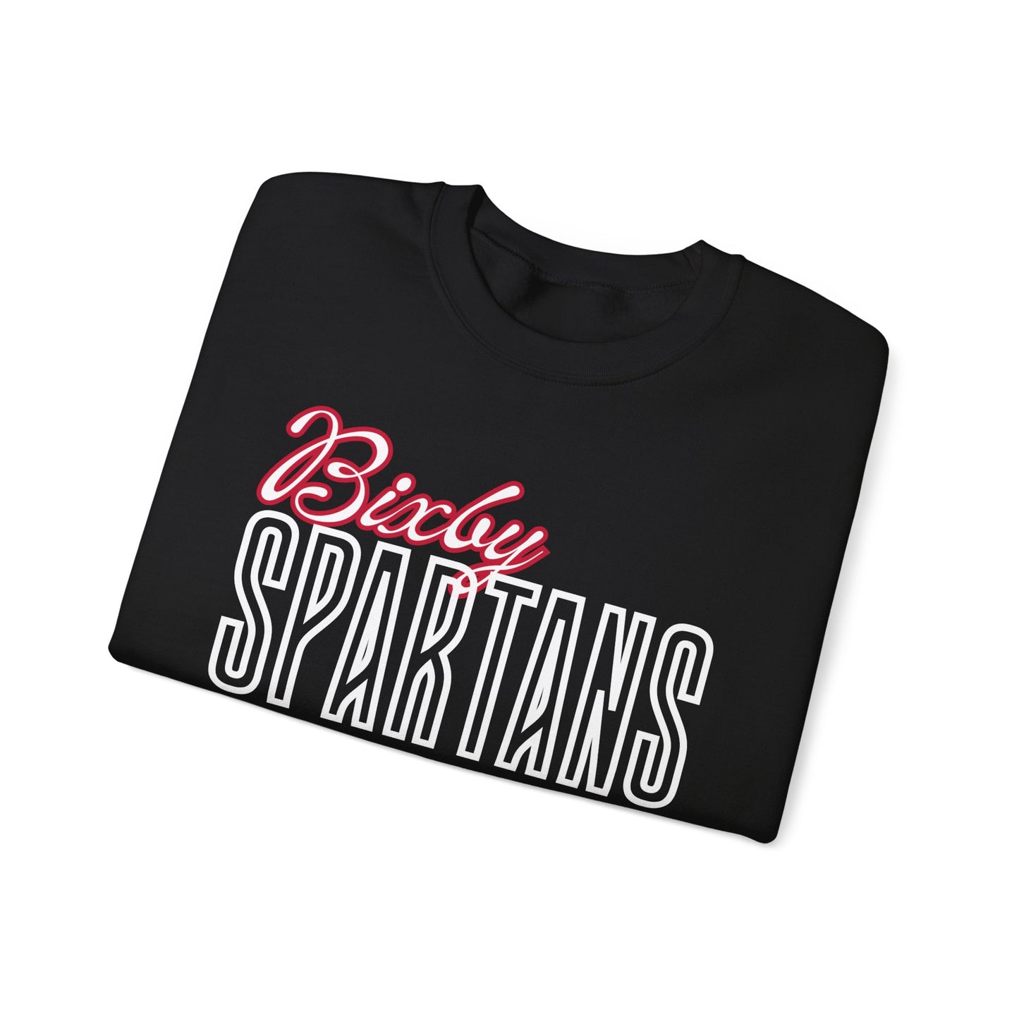 Bixby Spartans Cursive Gildan Sweatshirt
