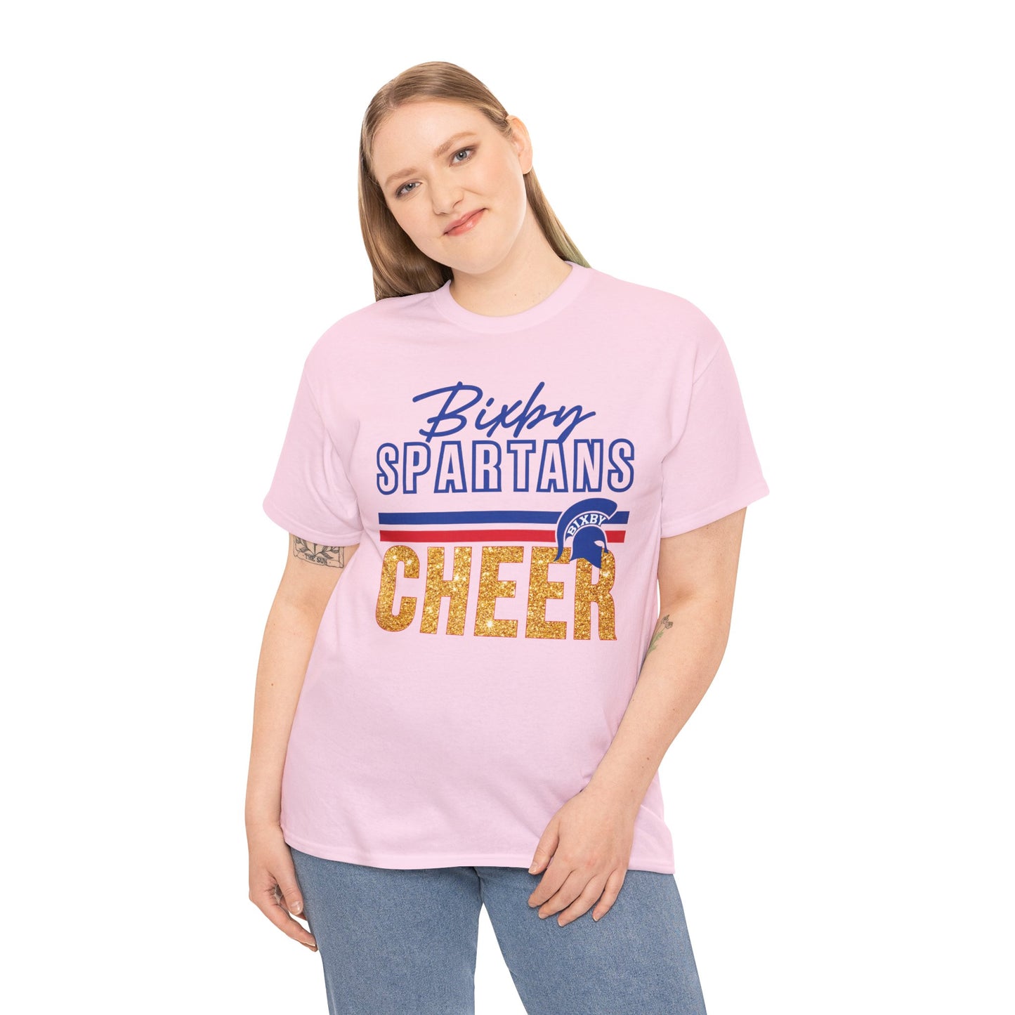 Bixby Spartans Cheer Gildan Tee