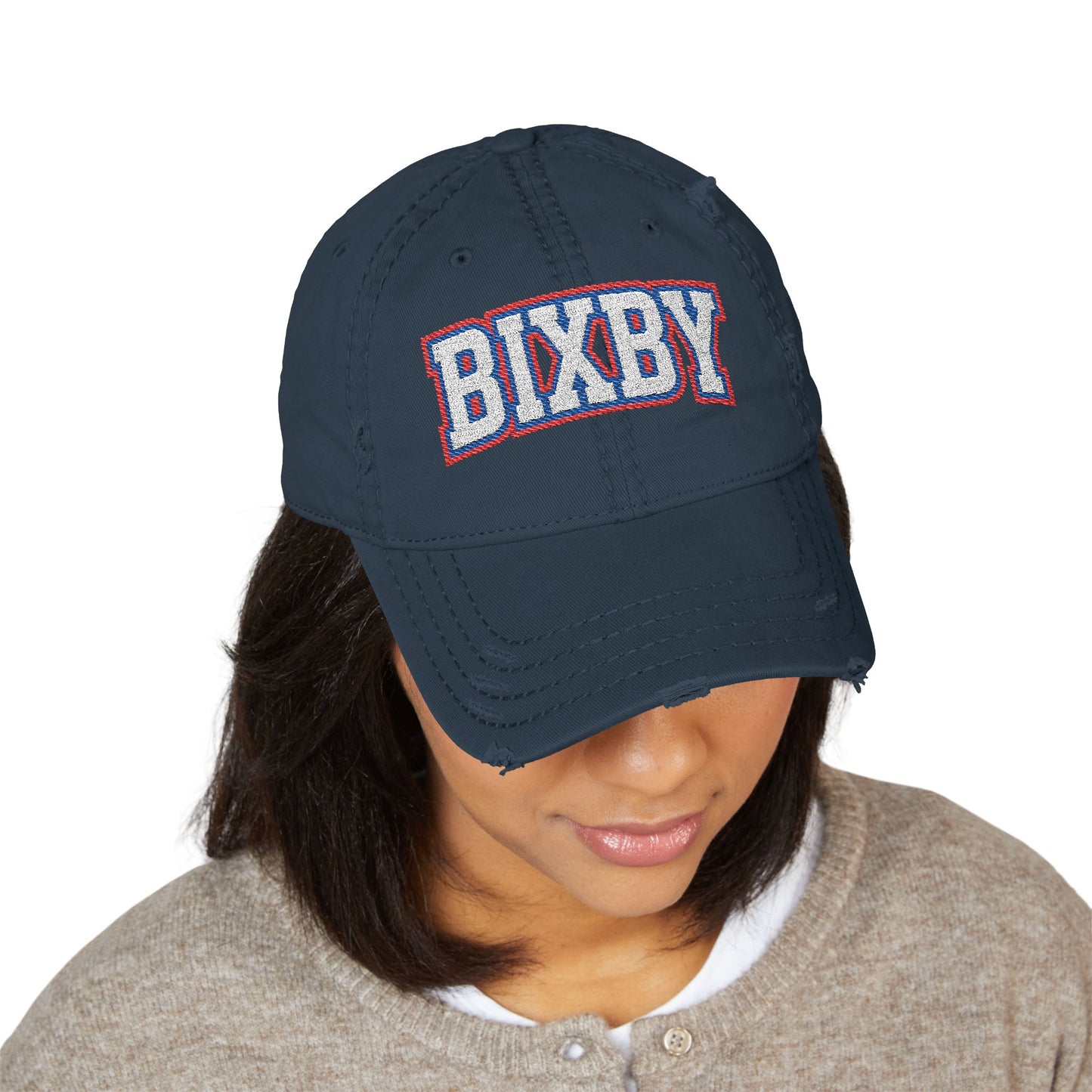 Bixby Embroidered Vintage Distressed Ballcap
