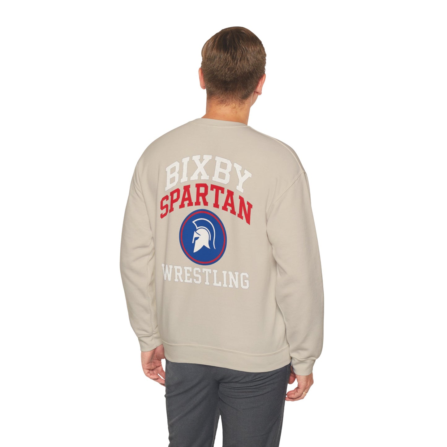 Bixby Spartan Wrestling Gildan Sweatshirt