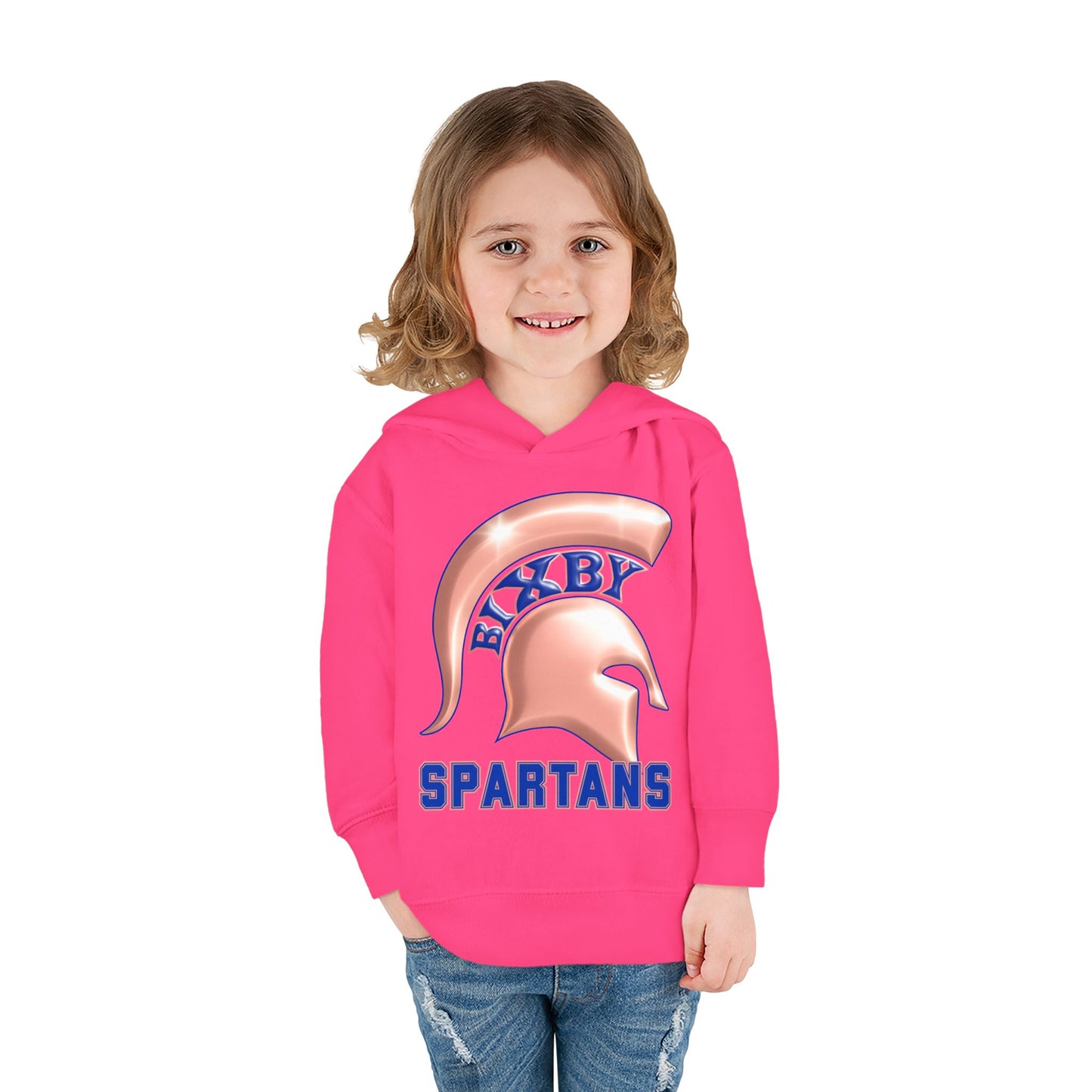 Bixby Spartans Metallic Rose Gold Toddler Rabbit Skins Hoodie
