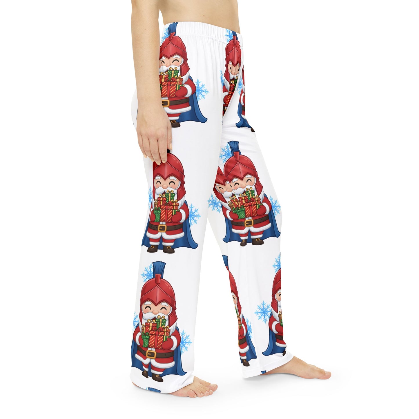 Spartan Santa Women's White Pajama Bottoms