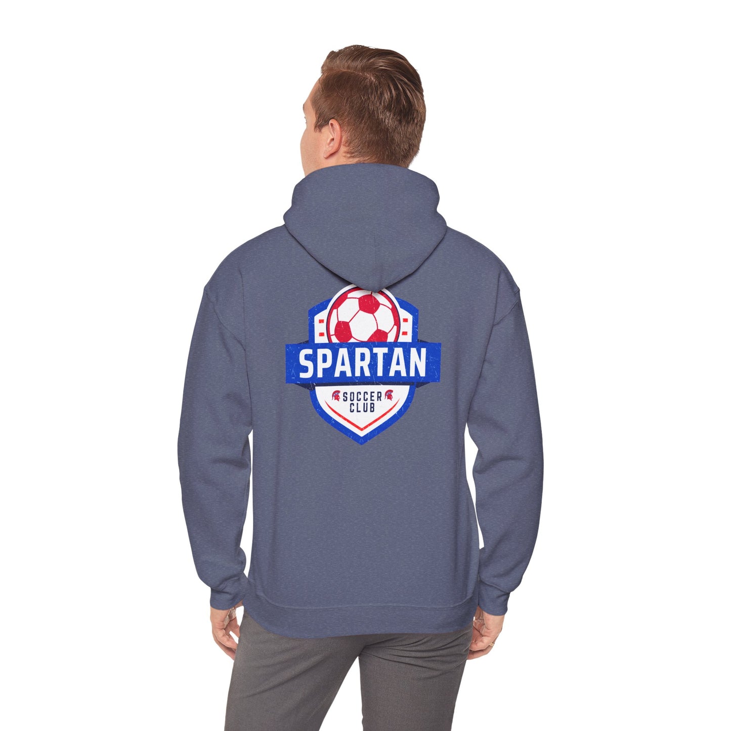Spartan Soccer Club Distressed Crest Gildan Hoodie