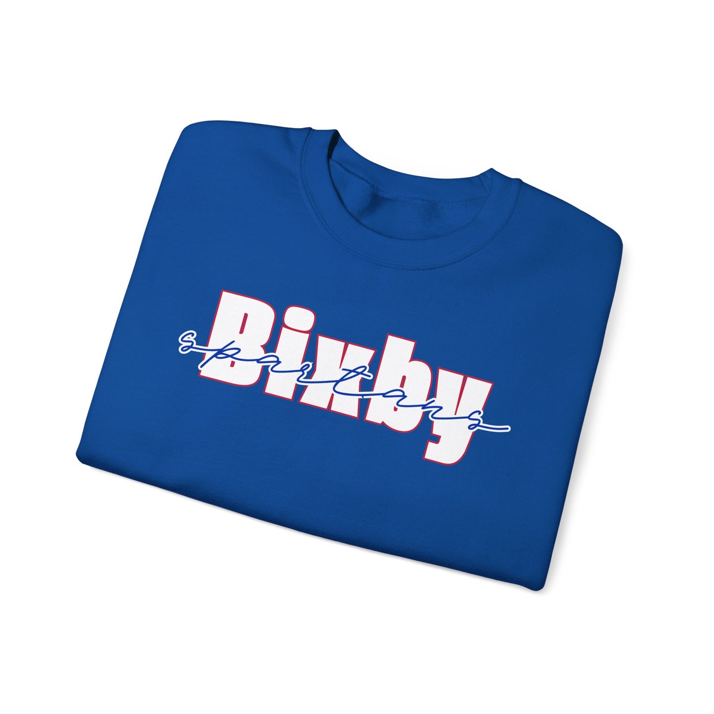 Bixby Spartans Cursive Gildan Sweatshirt