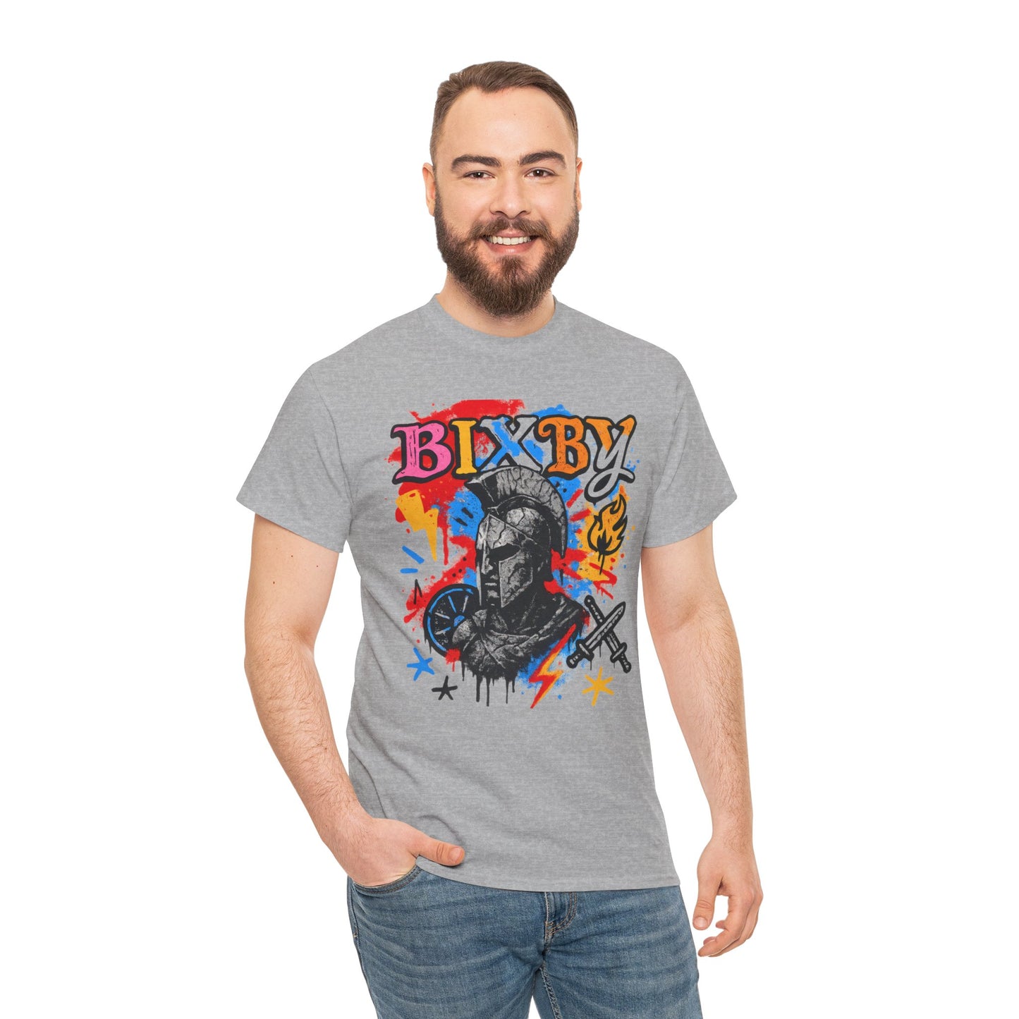 Bixby Spartan Graffiti Chaos Gildan Tee