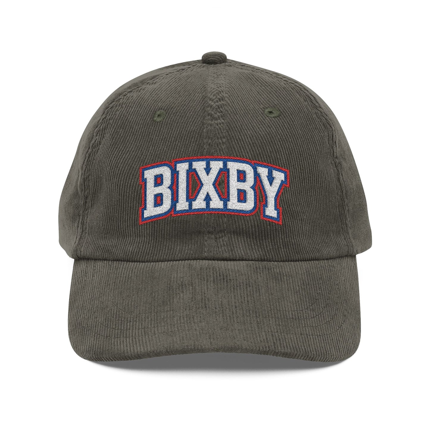 Bixby Athletic Letter Embroidered Corduroy Ballcap