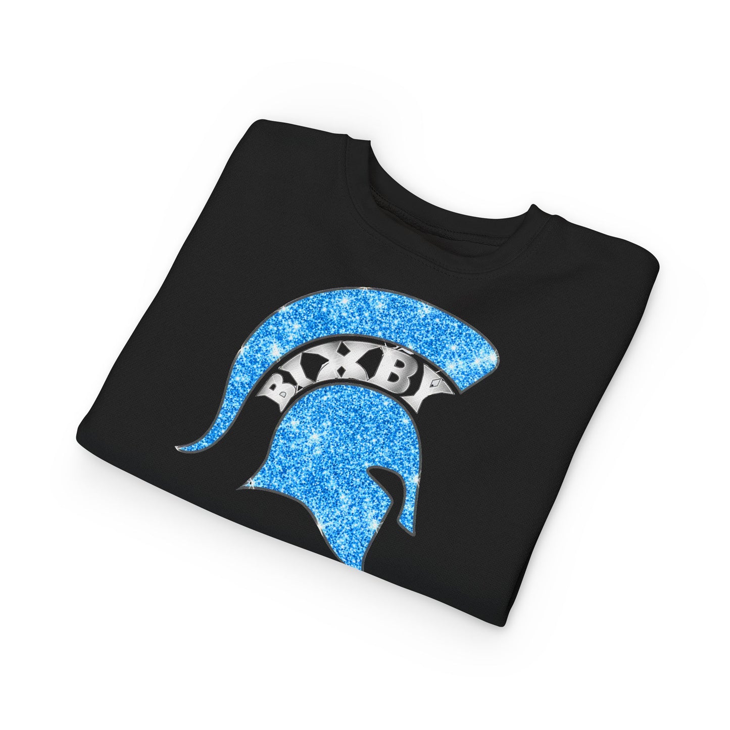 Bixby Spartans Blue Bling Toddler Rabbit Skins Sweatshirt