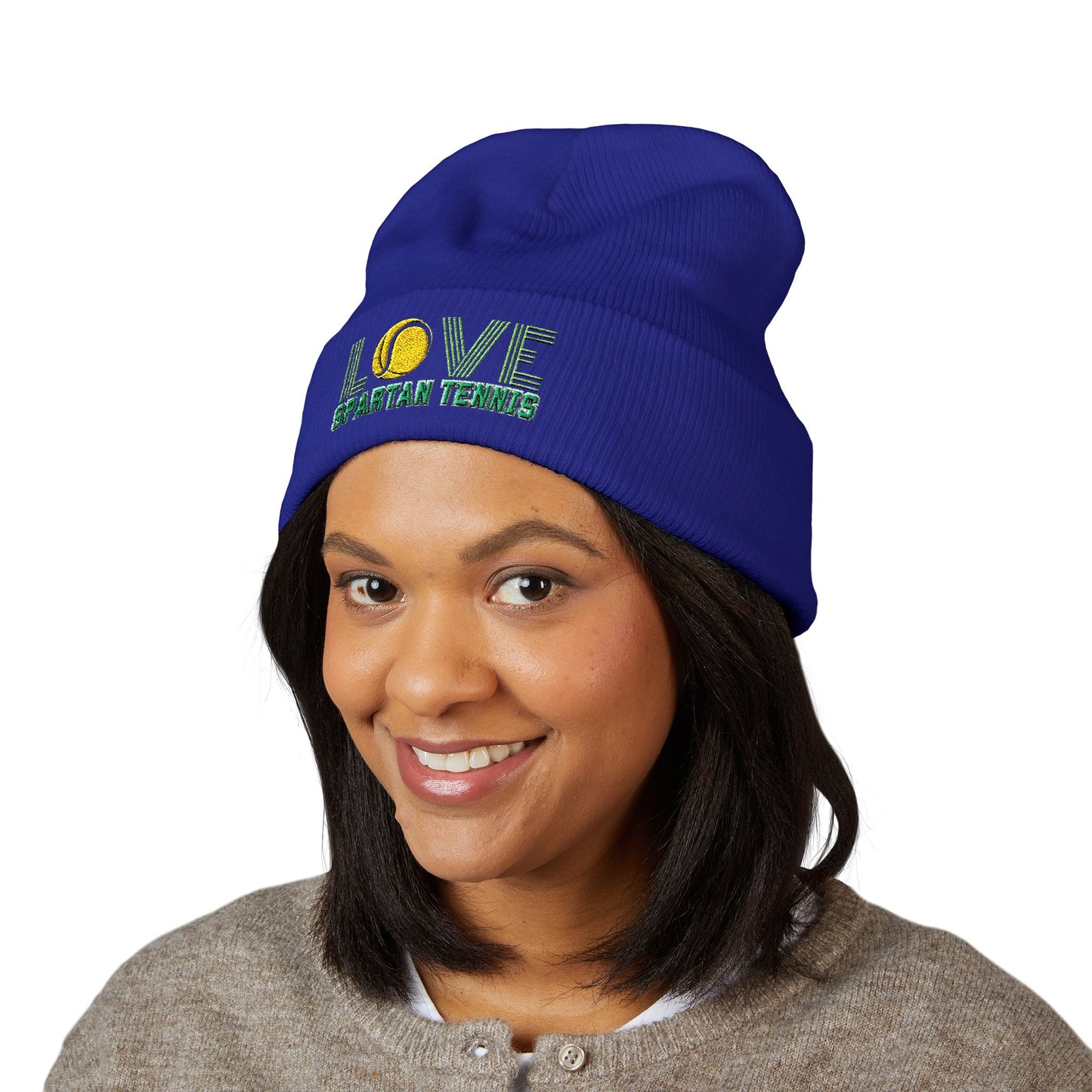 Bixby Spartan Tennis Embroidered Beanie