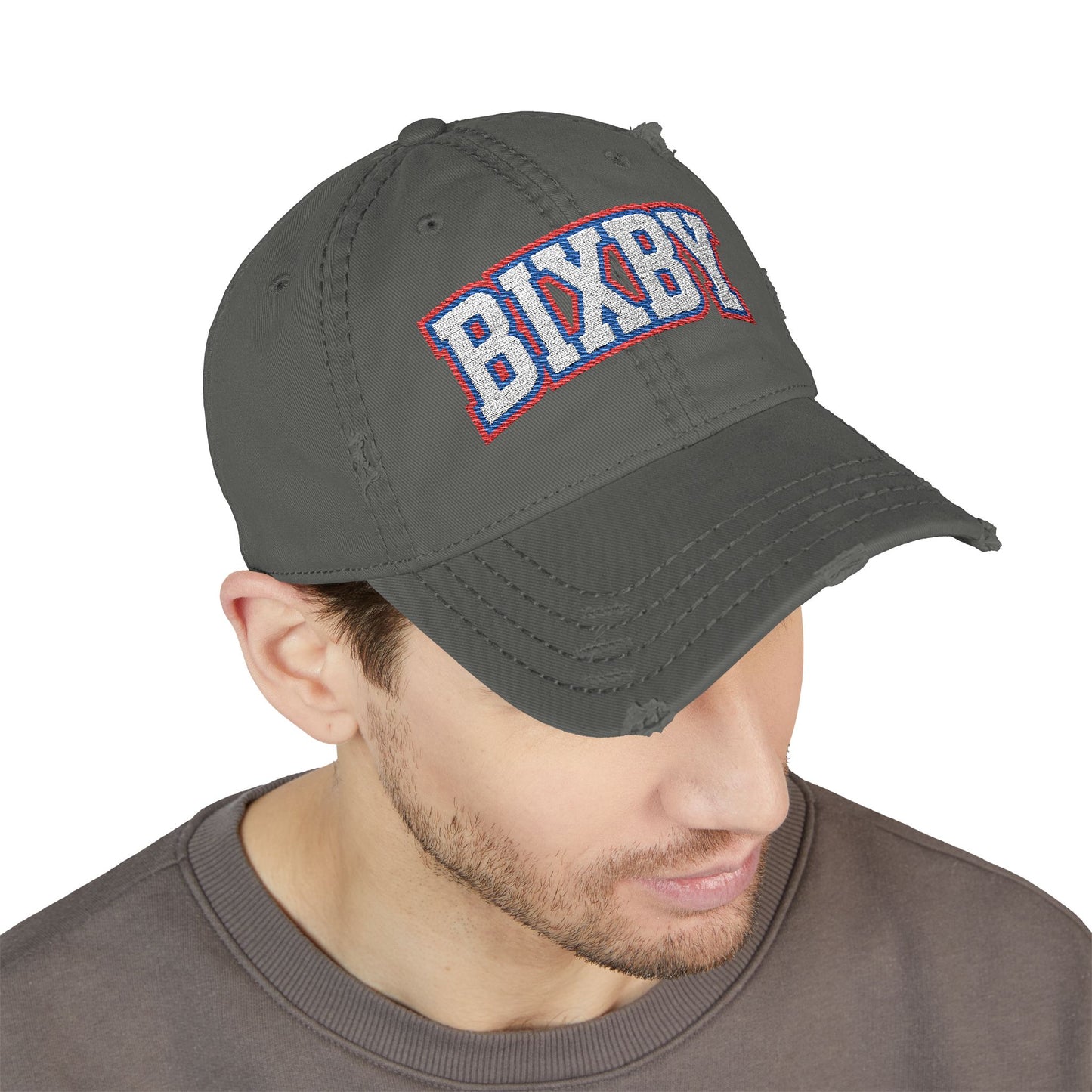 Bixby Embroidered Vintage Distressed Ballcap
