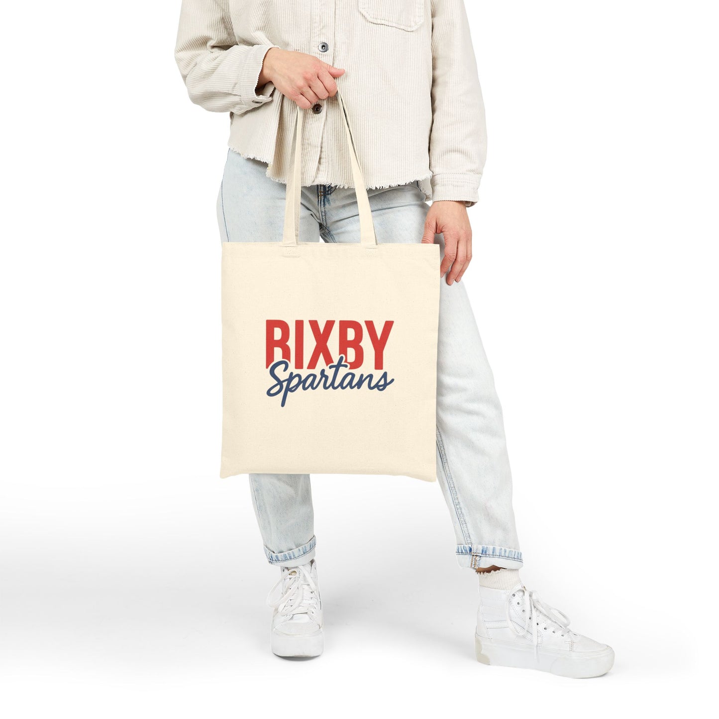 Bixby Spartans Cotton Canvas Tote Bags