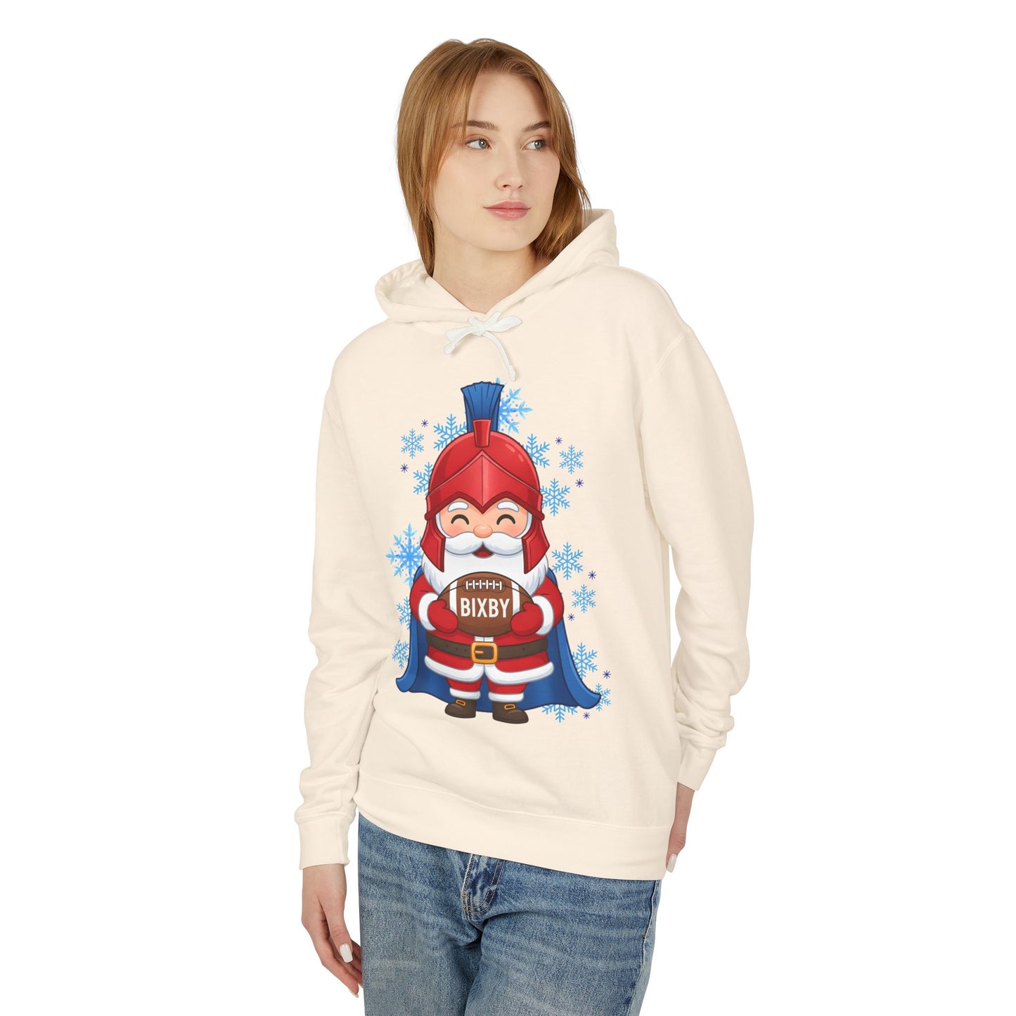 Spartan Football Santa Premium Comfort Colors Hoodie