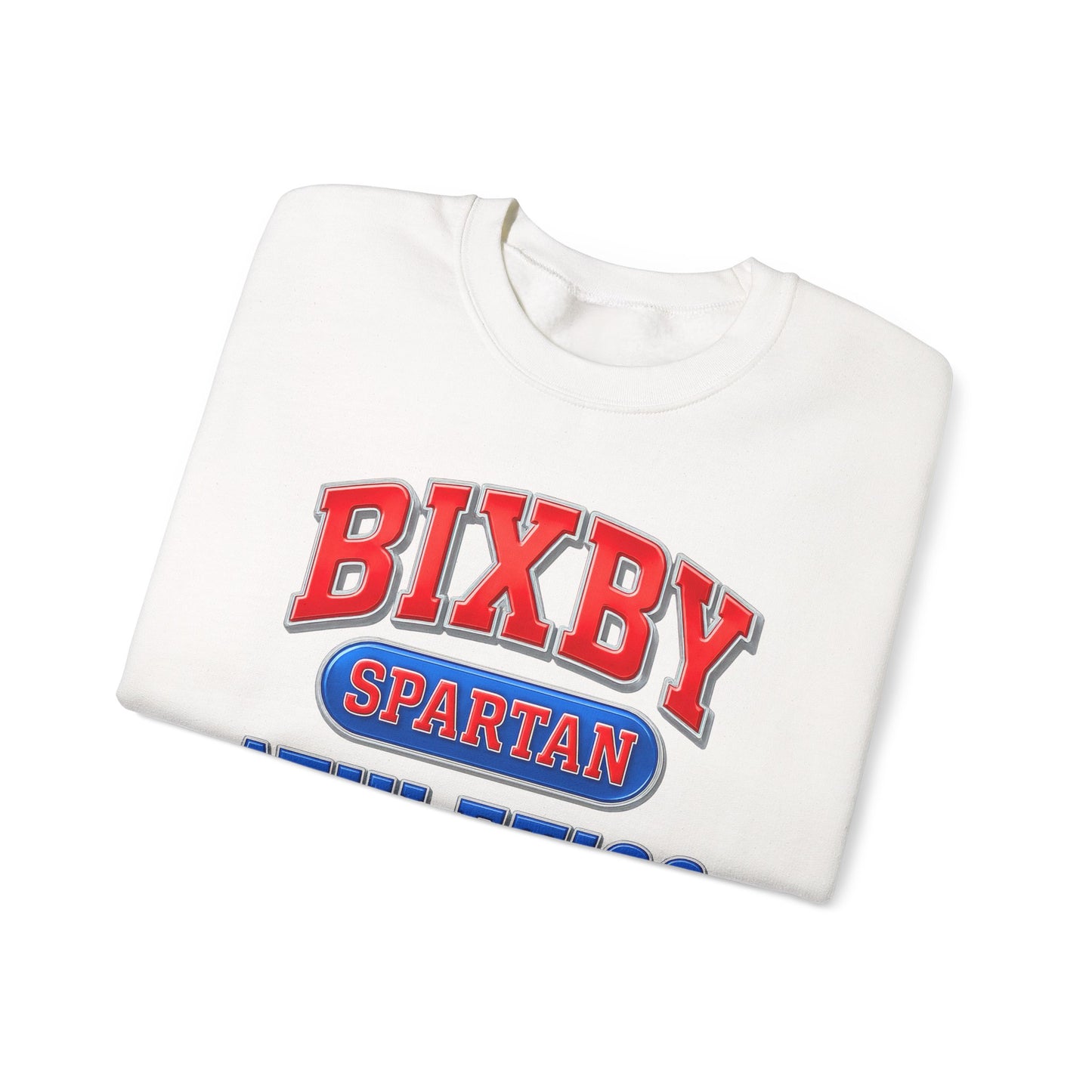 Bixby Spartan Athletics Metallic Gildan Sweatshirt