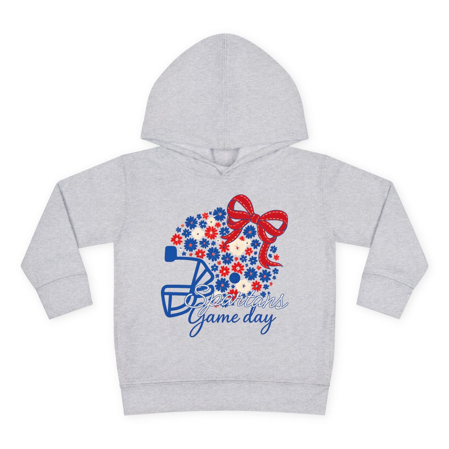 Bixby Spartans Floral Gameday Helmet Toddler Rabbit Skins Hoodie