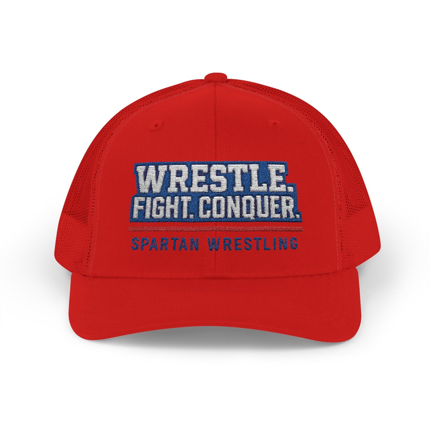 Spartan Wrestle. Fight. Conquer Trucker Snapback