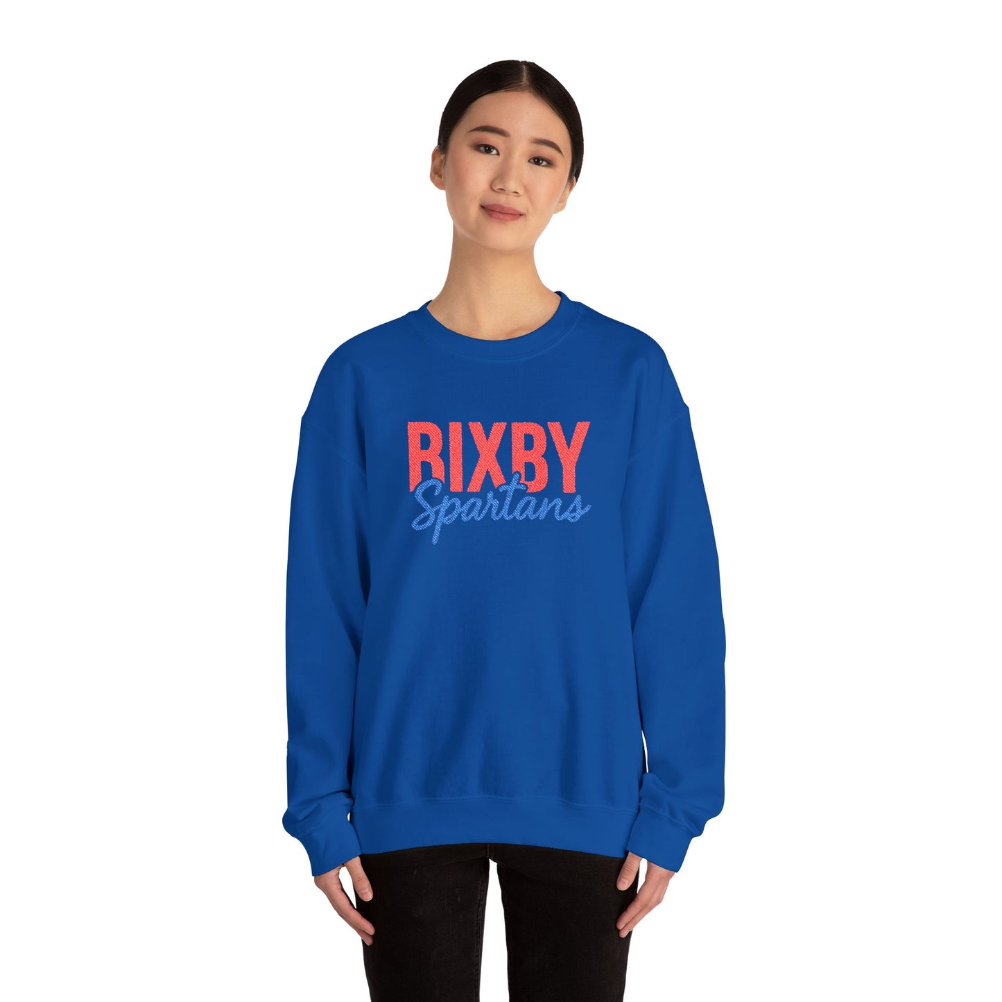 Bixby Spartans Embroidered Gildan Sweatshirt