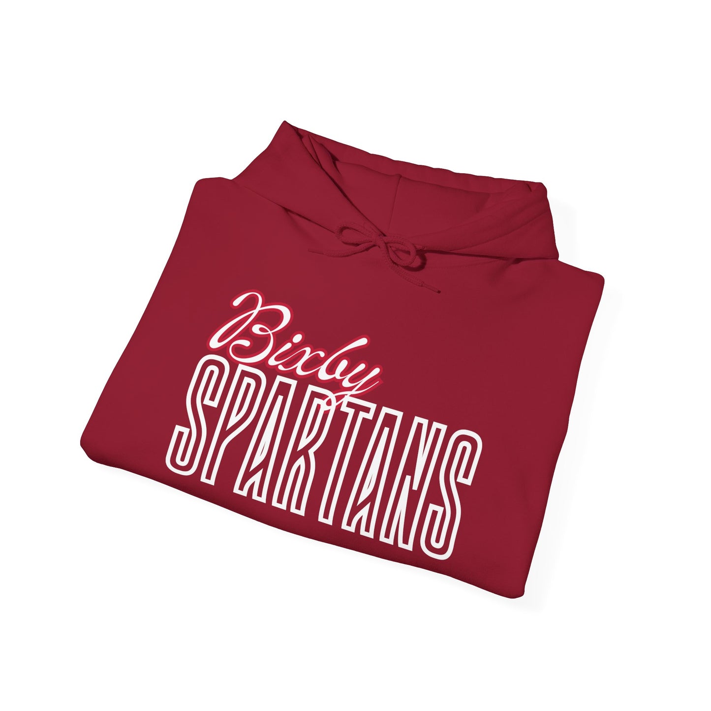 Bixby Spartans Cursive Gildan Hoodie