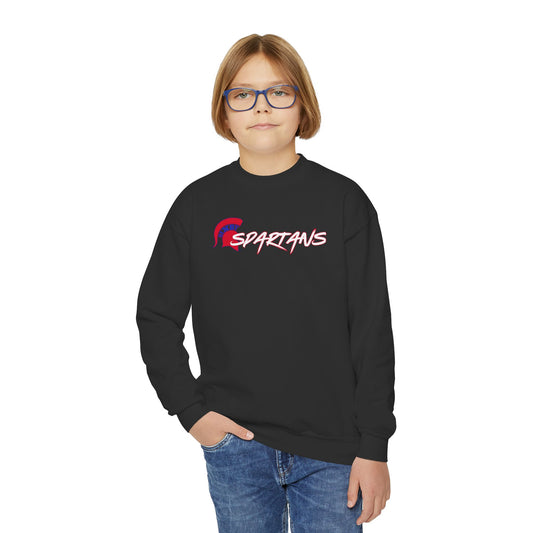 Spartans Red Logo Youth Gildan Sweatshirt