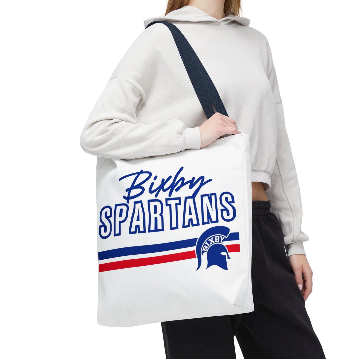 Bixby Spartans Polyester Tote Bag