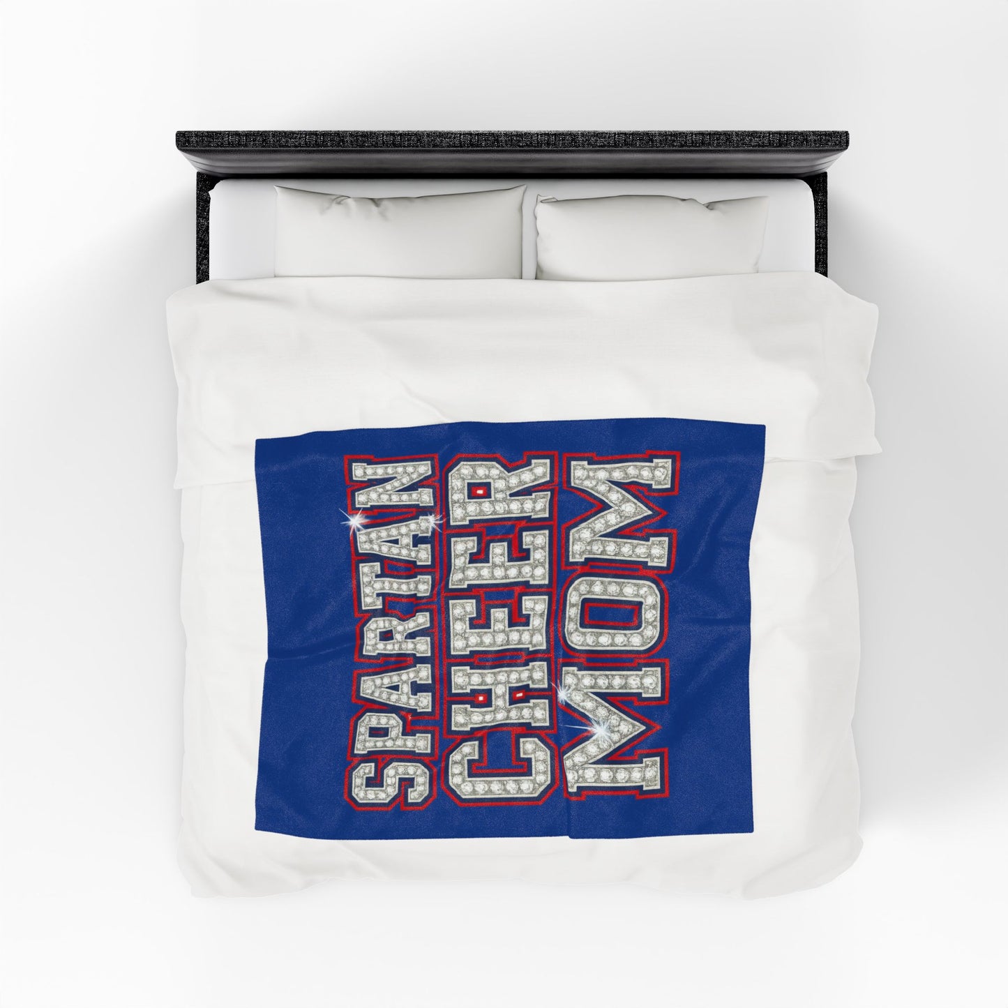 Spartan Cheer Mom Velveteen Plush Blanket