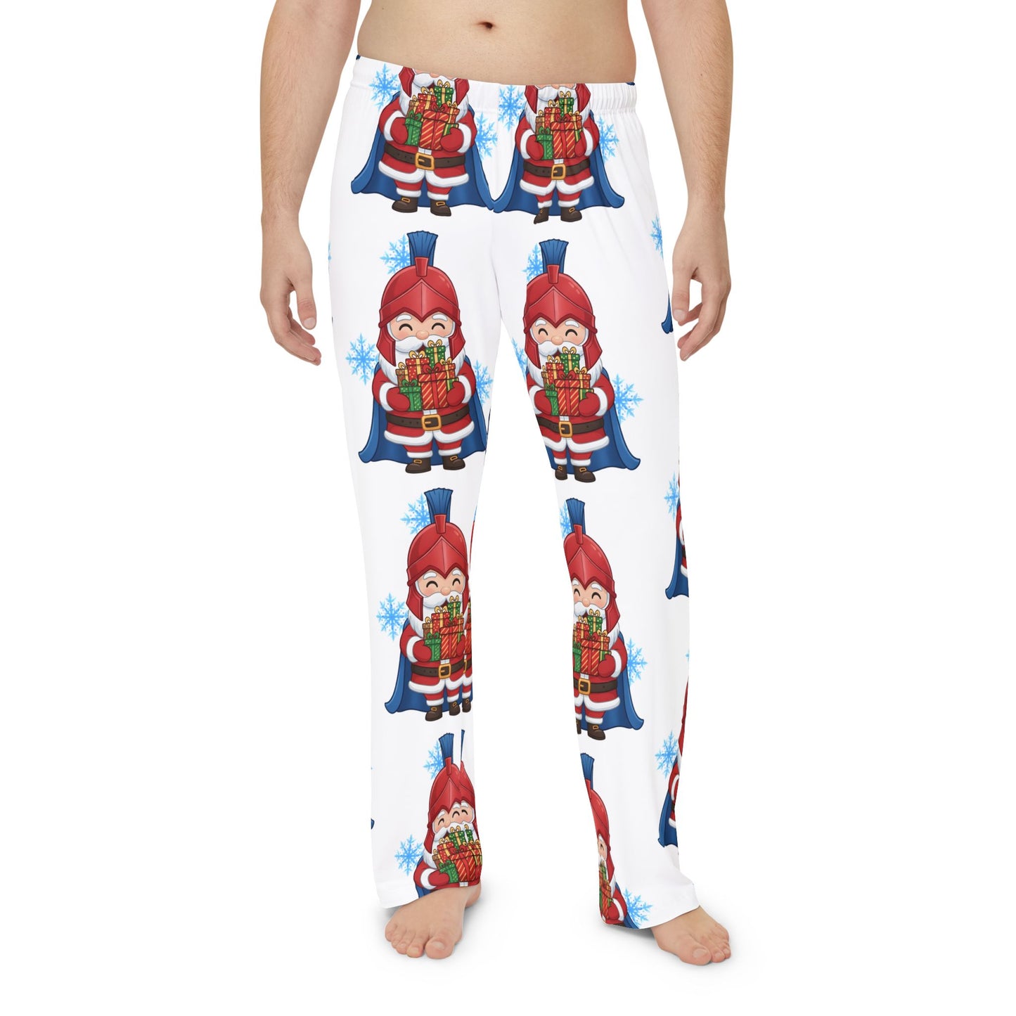 Spartan Santa White Men's Pajama Bottoms