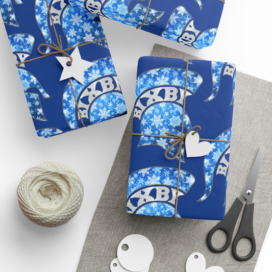 Bixby Spartan Winterfrost Wrapping Paper