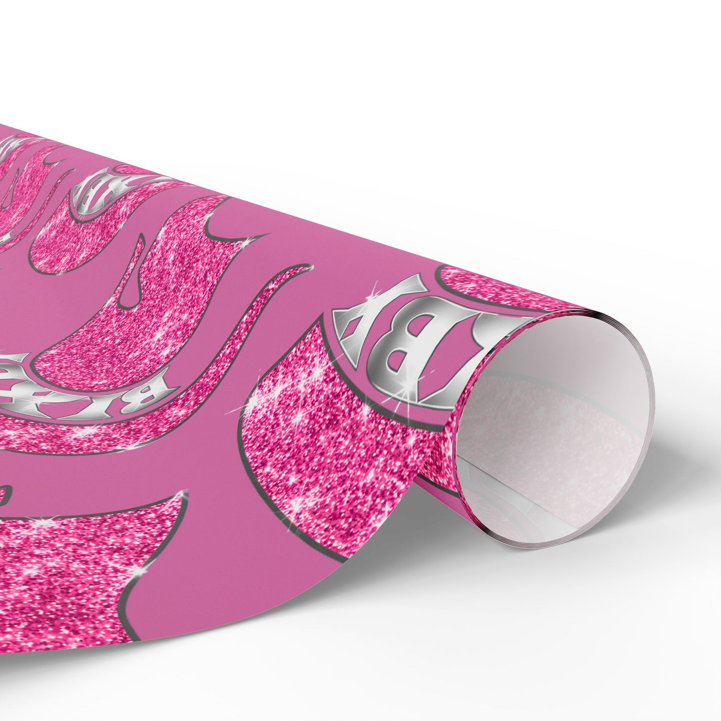 Bixby Spartan Pink Bling Wrapping Paper