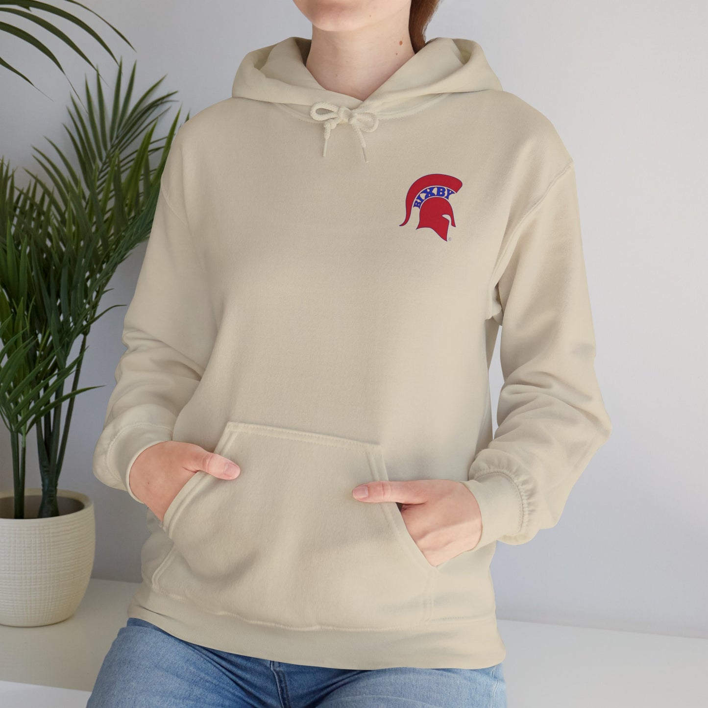 Spartan Red Logo Gildan Hoodie