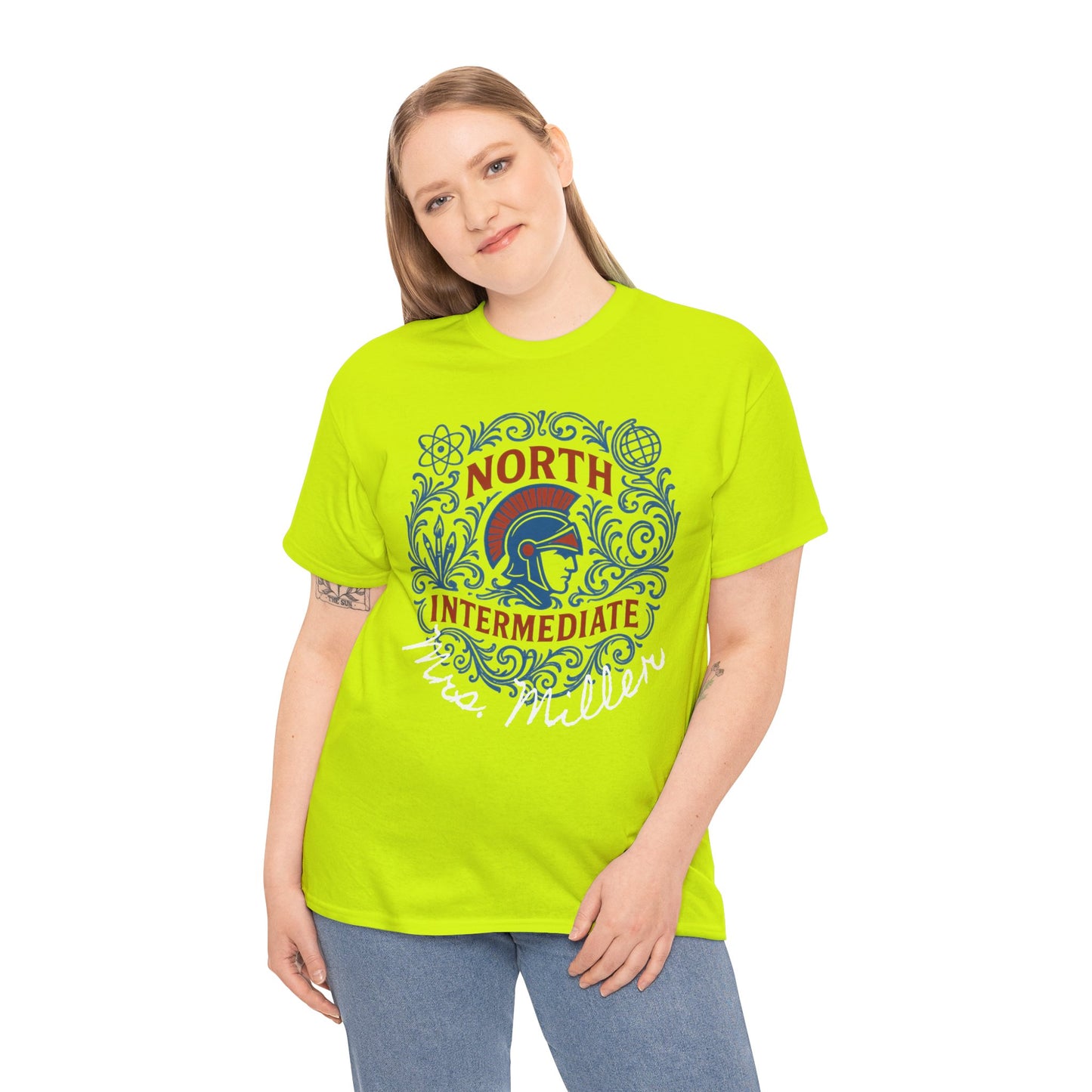 Floral Bixby North Intermediate Spartan Gildan Tee