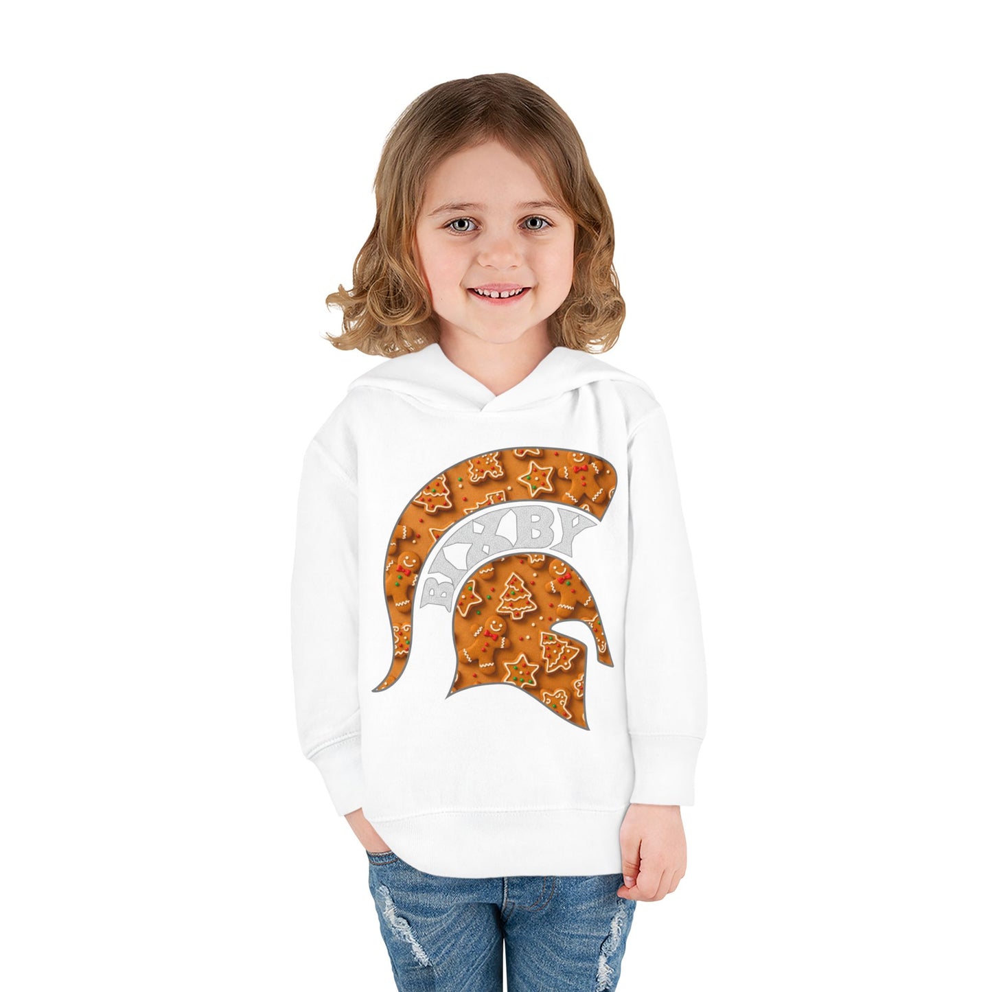 Bixby Spartans Gingerbread Toddler Rabbit Skins Sweatshirt