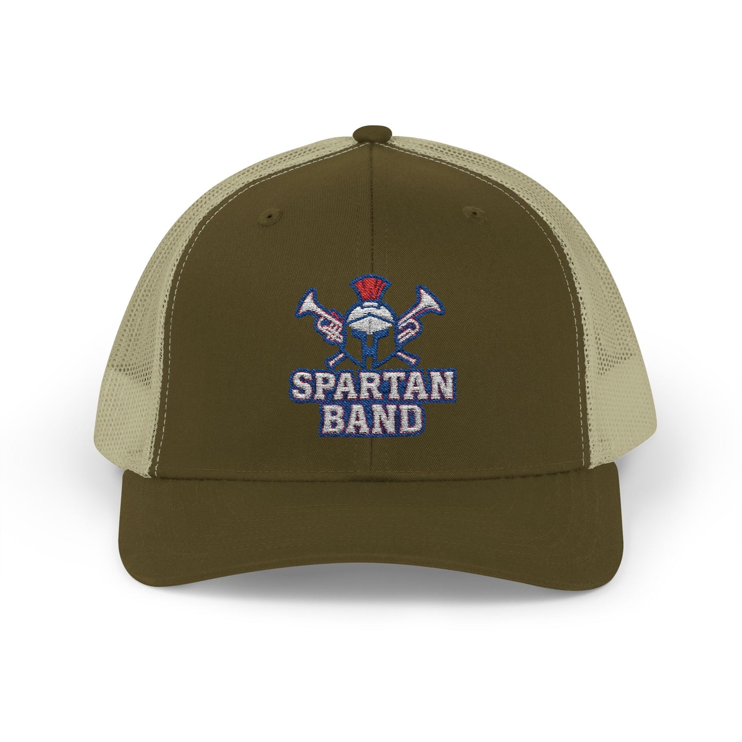 Spartan Band Embroidered Trucker Snapback