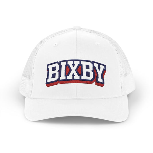 Bixby Raised Letter Embroidered Trucker Snapback