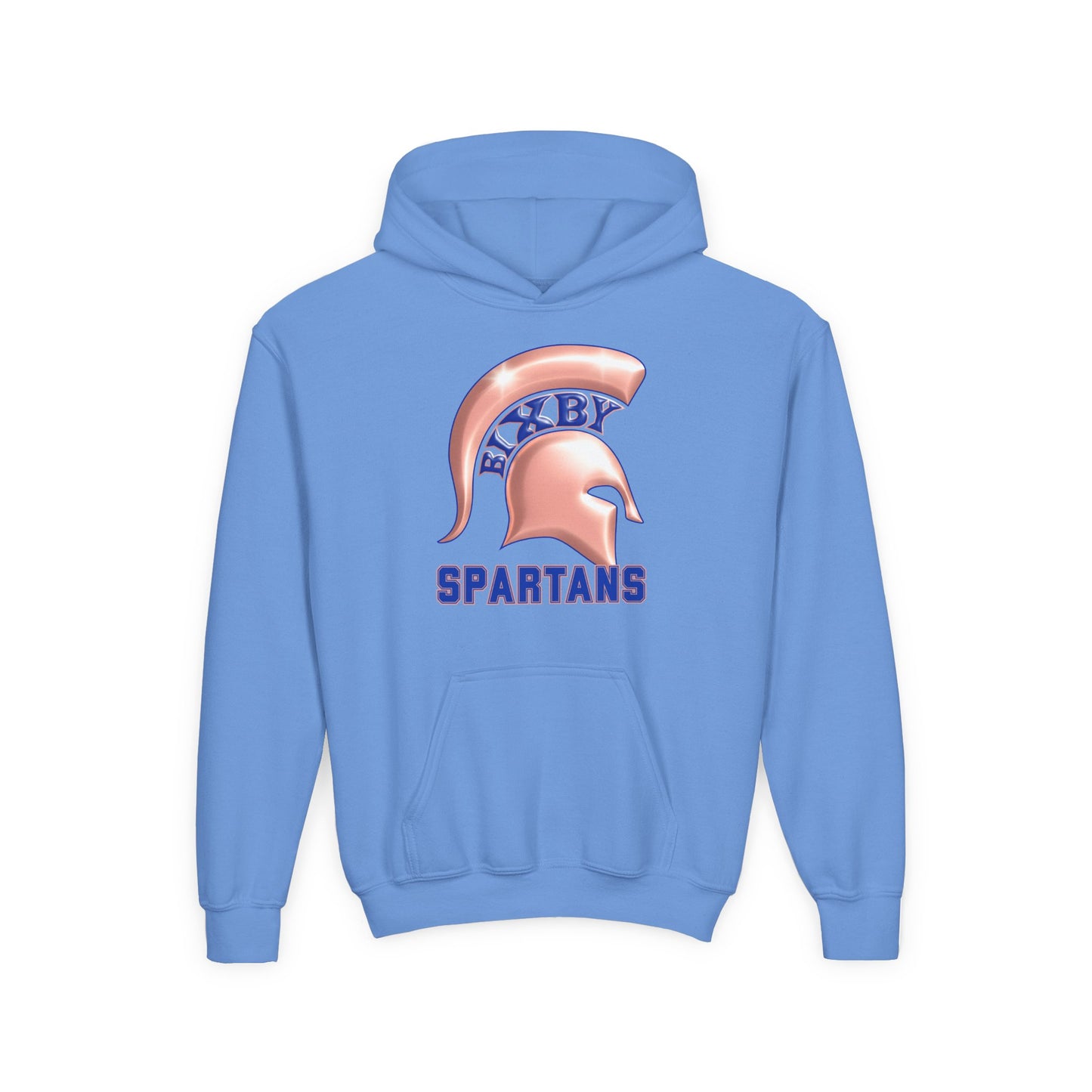 Bixby Spartan Metallic Rose Gold Youth Gildan Hoodie