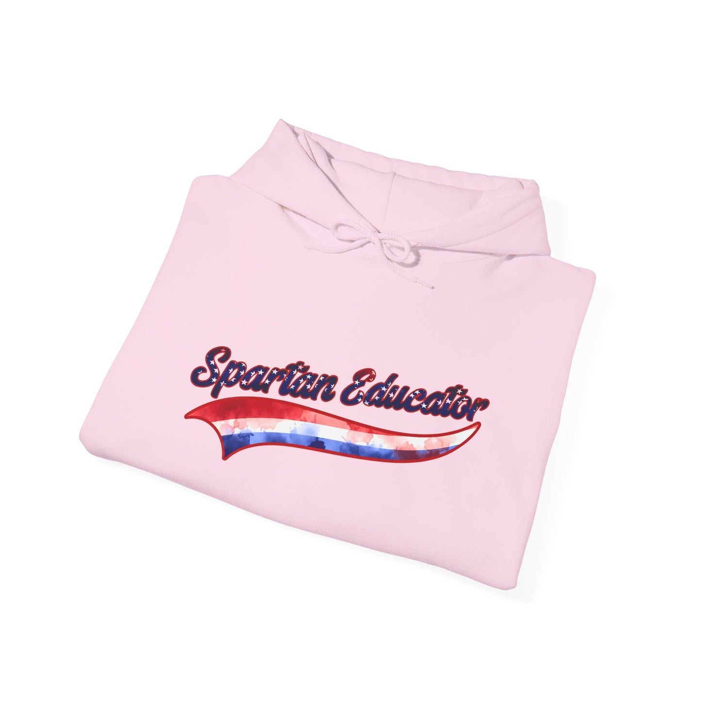 Spartan Educator Patriotic Design Gildan Hoodie
