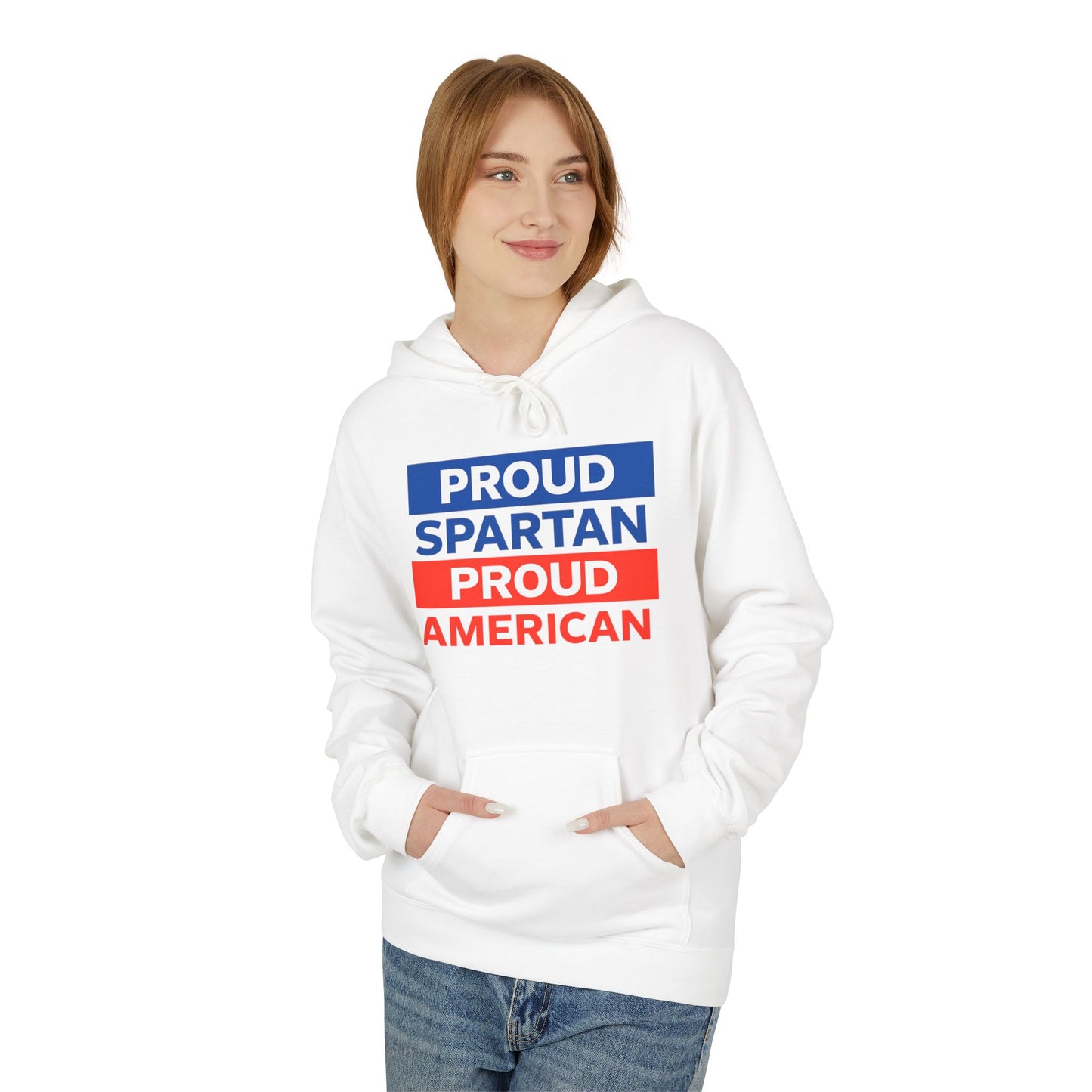 Proud Spartan Proud American Gildan Hoodie